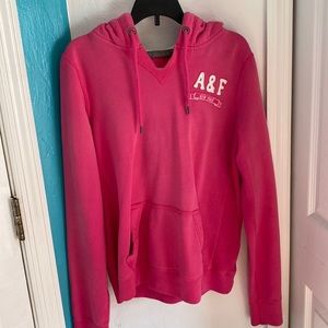 A&F hot pink hoodie